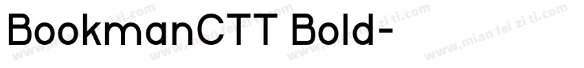 BookmanCTT Bold字体转换